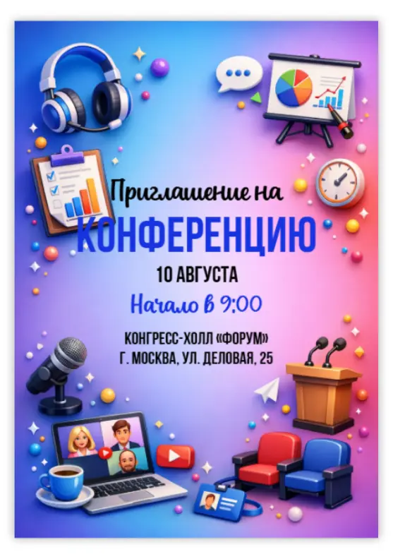Официальное приглашение на конференцию