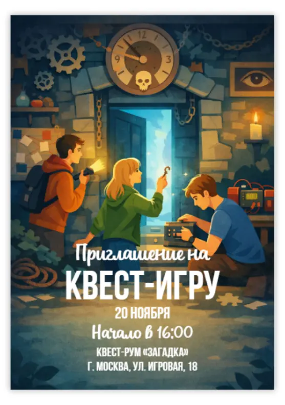 Пригласительное на квест